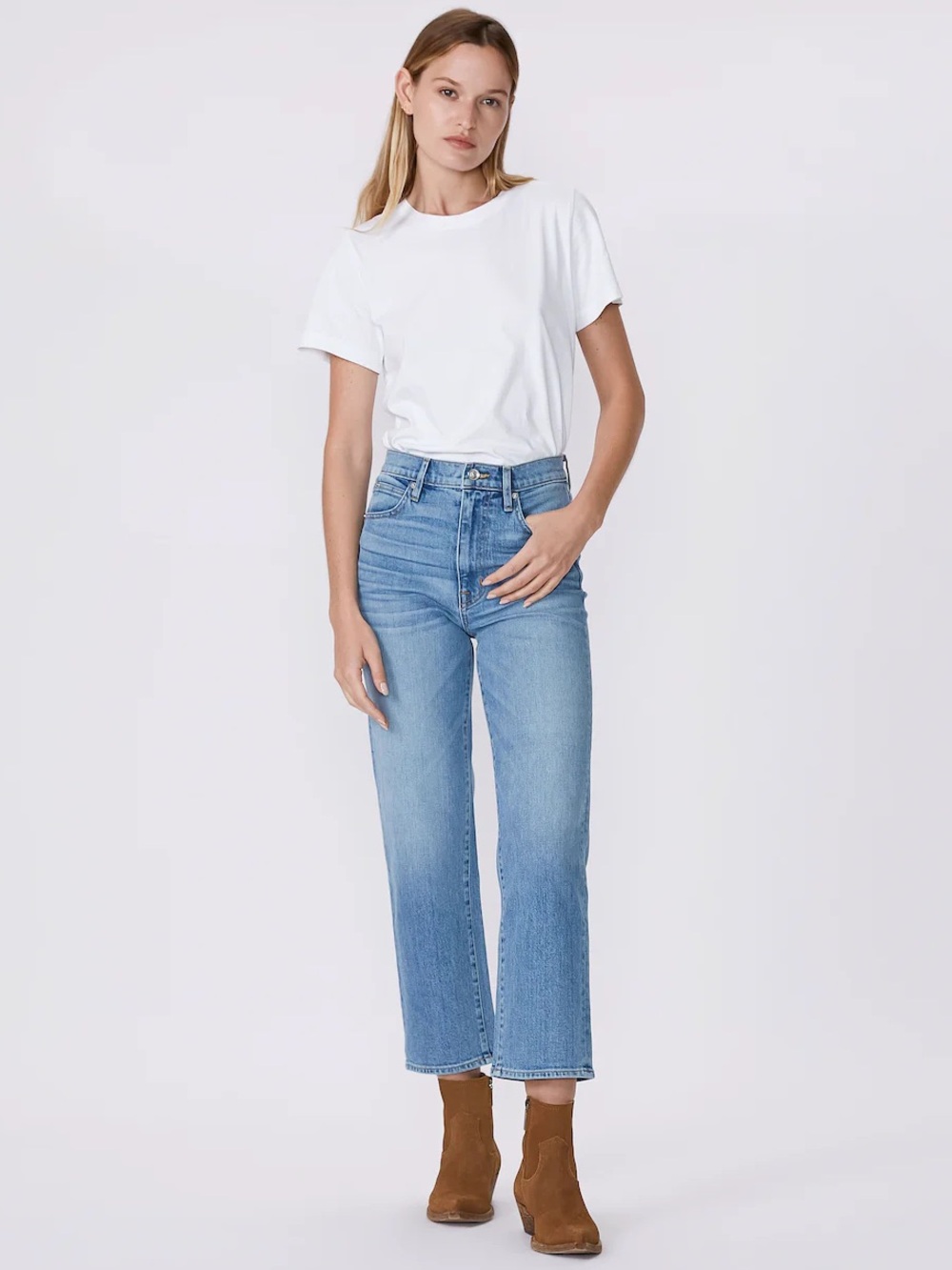 SLVRLAKE - London Crop In Love Matters Straight Leg Jeans ❤️